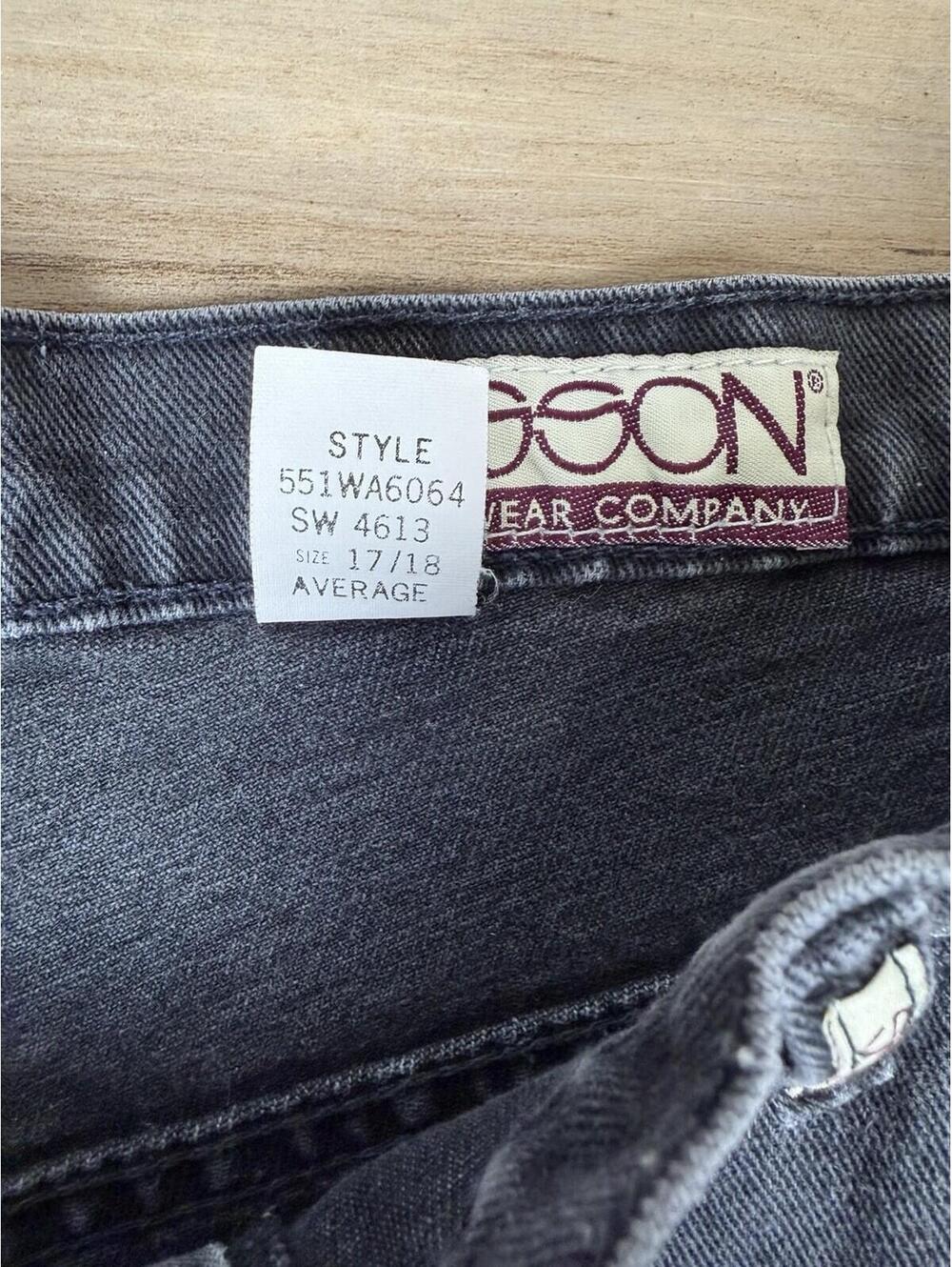 Sasson Vintage 80s High Waist Black Denim Mom Jeans Women's Size 17 / 18 Average - Picture 4 of 7